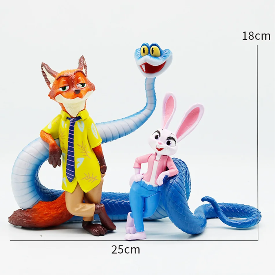 2025 حار الكرتون Zootopia الموضة العصرية عمل الشكل نيك الثعلب جودي لعبة نموذج ديكور الأطفال عطلة مهرجان الهدايا #6