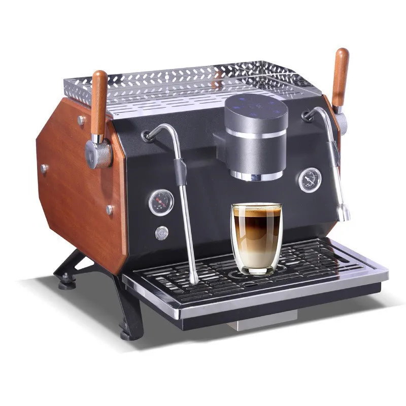 Four Boiler Italian Semi Automatic Espresso Coffee Machine Single Double Head Professional Concentrated Coffee