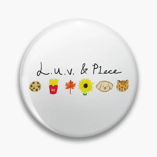 P1Harmony L U V P1Ece Soft Button Pin Brooch Lapel Pin Women Decor Badge Funny Metal Hat Cartoon Jewelry Gift Lover Creative