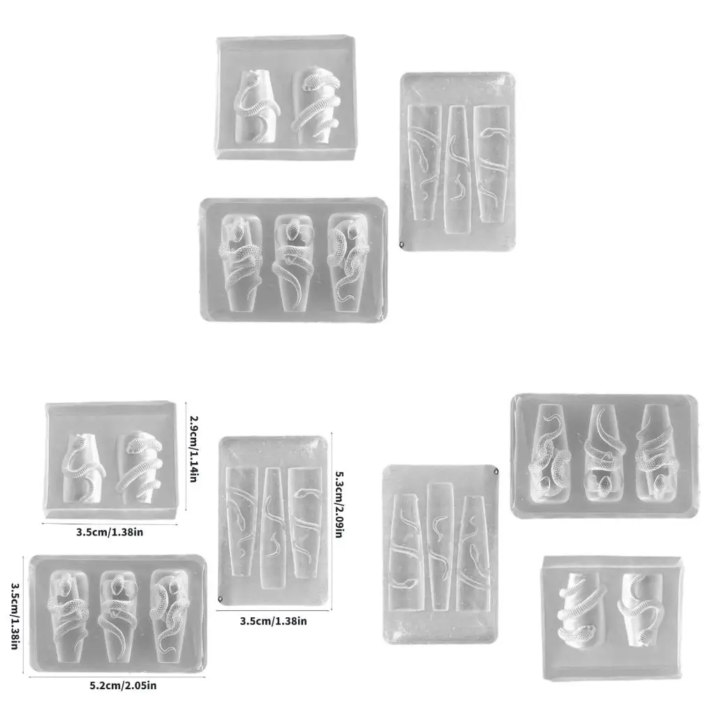 Snake Design Silicone Mold 3D Carving For Custom Art Decoration