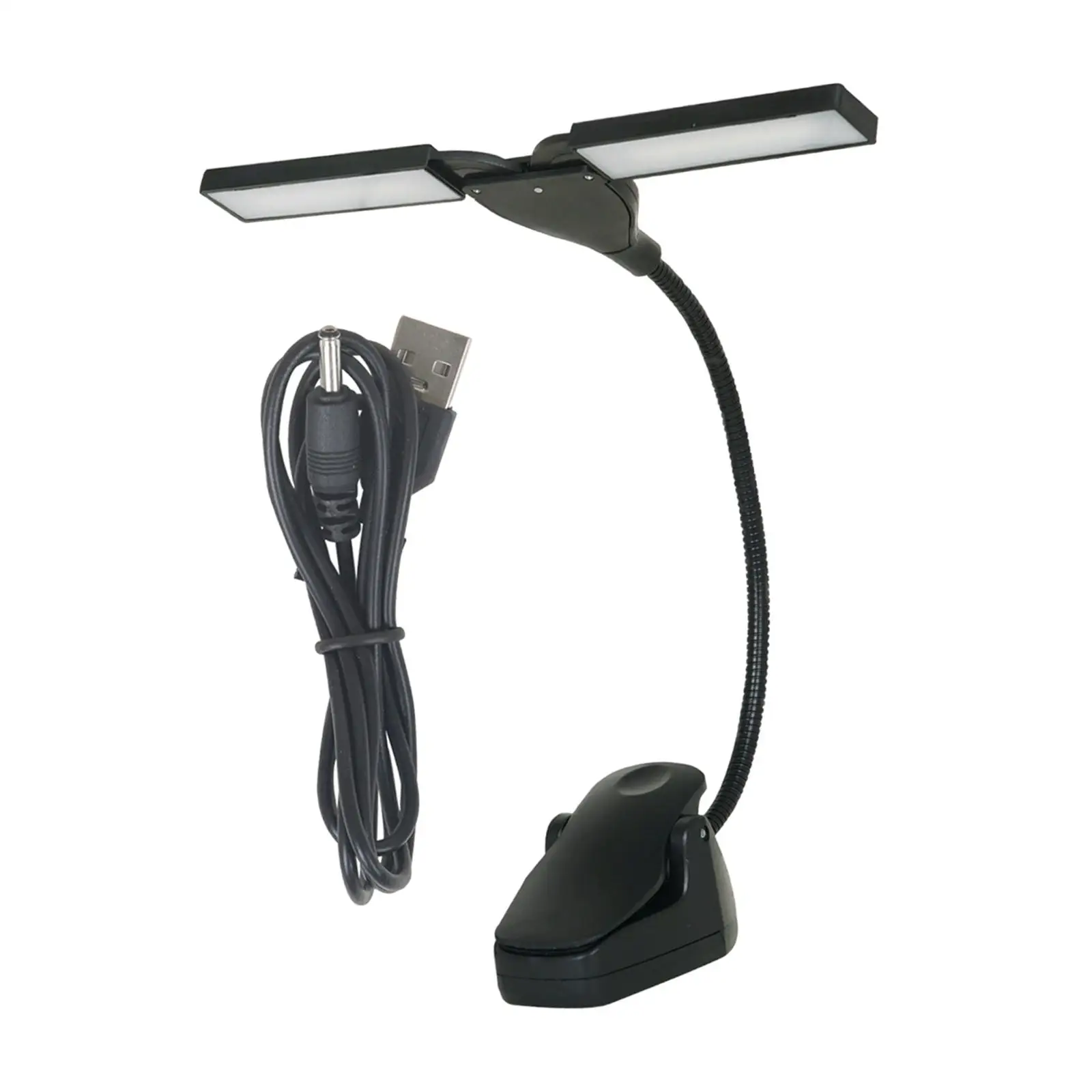 Music Stand Light USB Rechargeable Professional Reading Light in Bed Desk Lamp