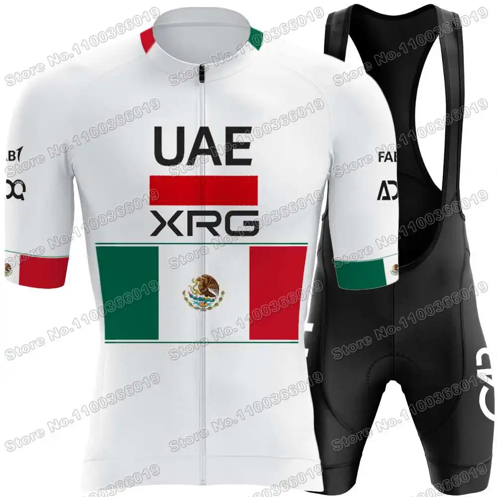 2026 إسحاق ديل تورو روميرو المكسيك-بطل الدراجات جيرسي مجموعة الإمارات العربية المتحدة فريق الدراجات ملابس الرجال الطريق دراجة قمصان دعوى مريلة السراويل