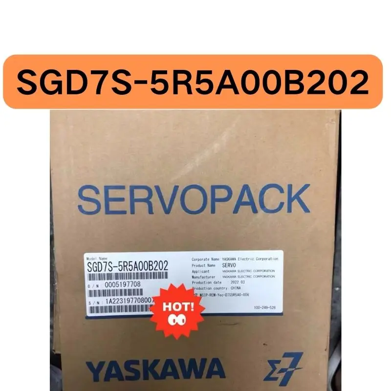 New SGD7S-5R5A00B202 servo drive 750W in stock for quick delivery