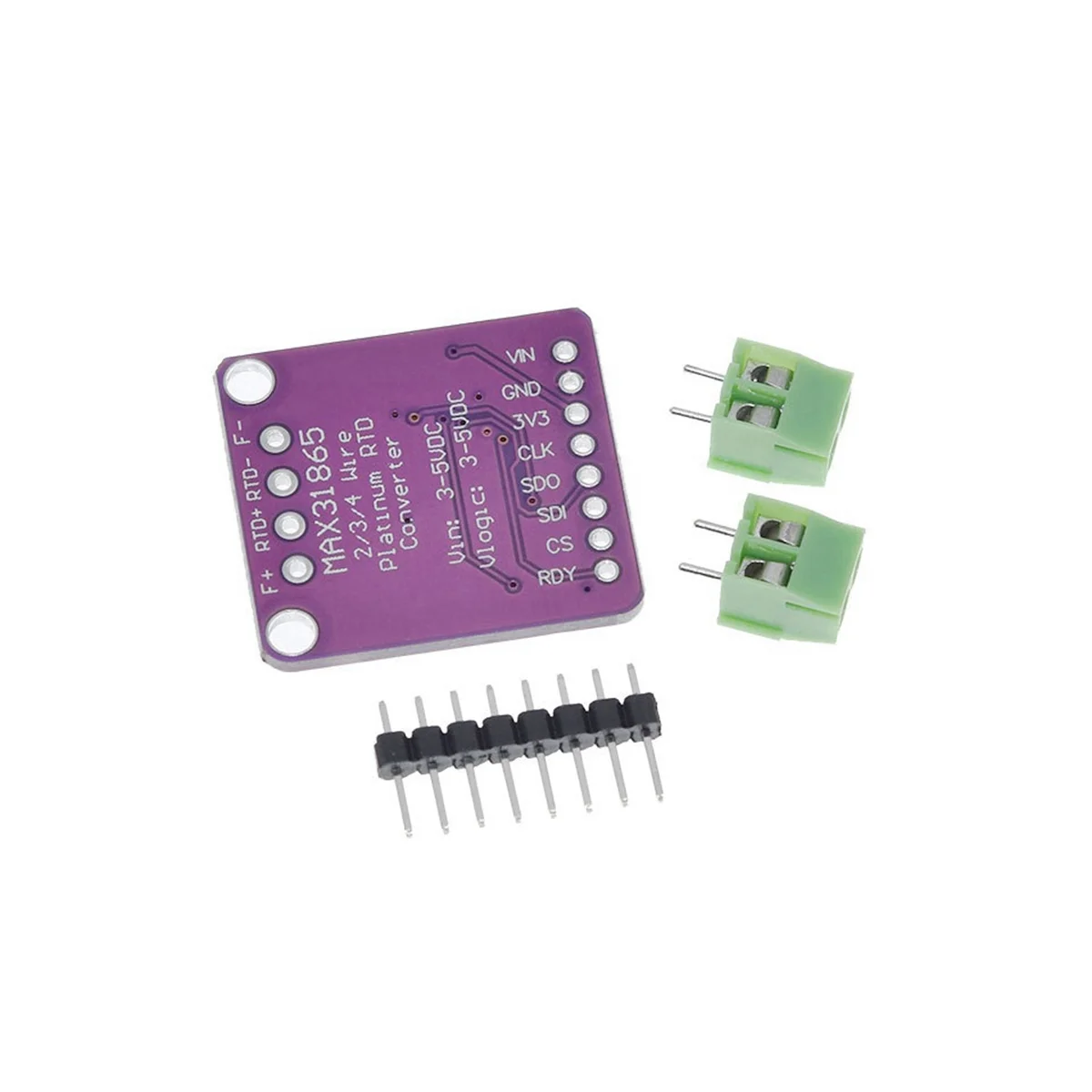 Max31865 Pt100/Pt1000 Rtd-Naar-Digitaal Omzetter Bord Temperatuur Thermokoppel Sensor Versterker Module 3.3V/5V