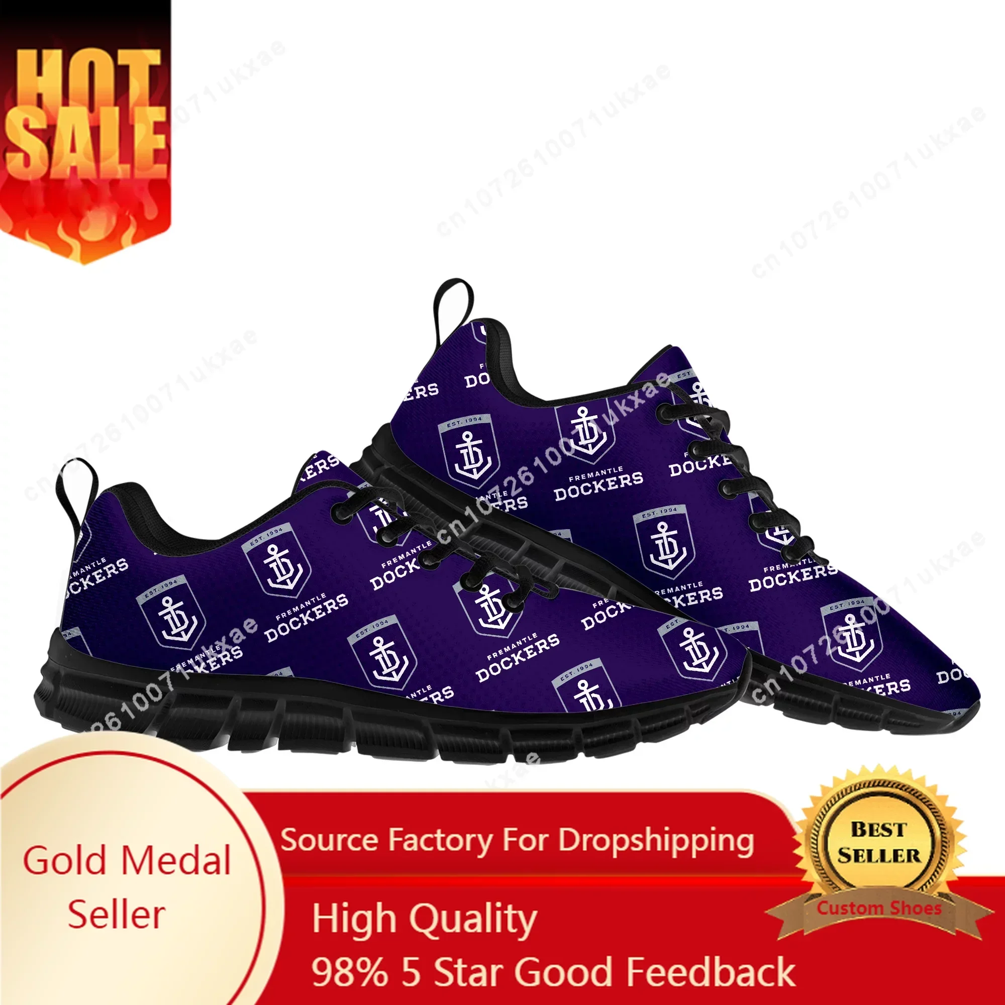 

Fremantle Australian Football Sports Shoes Mens Womens Teenager Kids Children Sneakers High Quality Casual Sneaker Custom Shoes