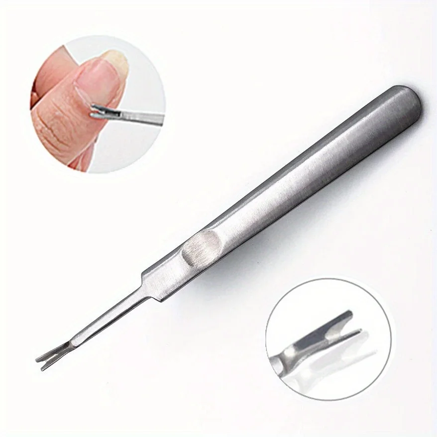 Roestvrijstalen Pusher En Trimmer, Dode Huid En Hangnail-Reiniger, Nail Art Manicure-Tool Voor Nagelverzorging Voor Volwassenen