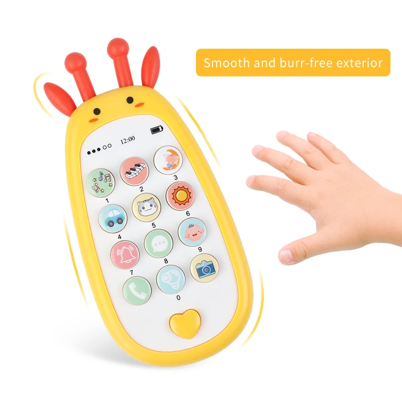 Baby Toys for 1 Year Old Boys Girls, Baby Cell Phone Toy Sensory Learning Toys,   Multi Sound Effects with Light Teething Toys