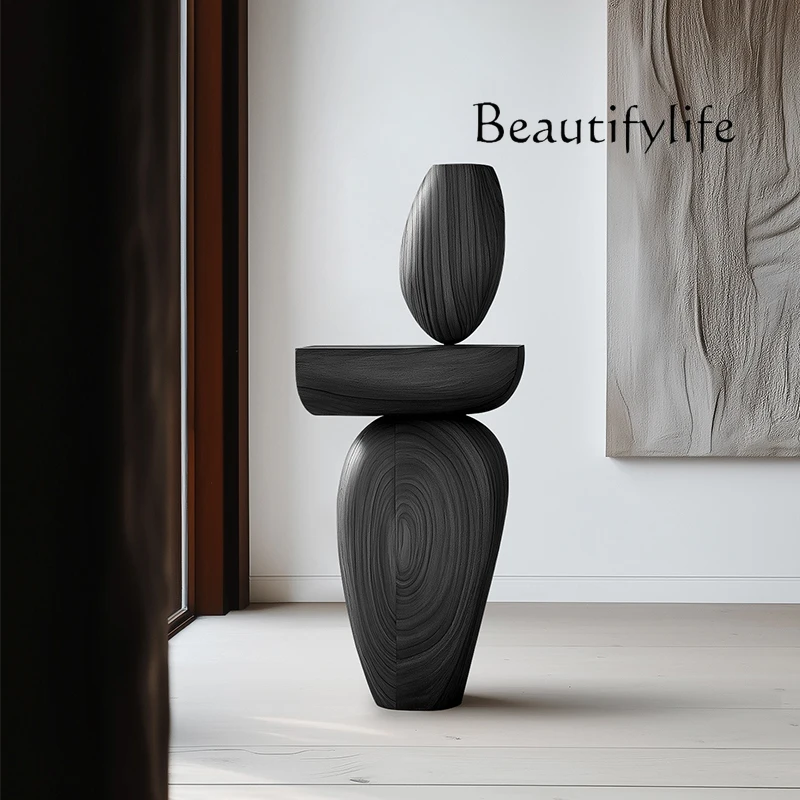 Hotel bed and breakfast wood carving decoration floor-to-ceiling ornament abstract art creative sculpture artwork