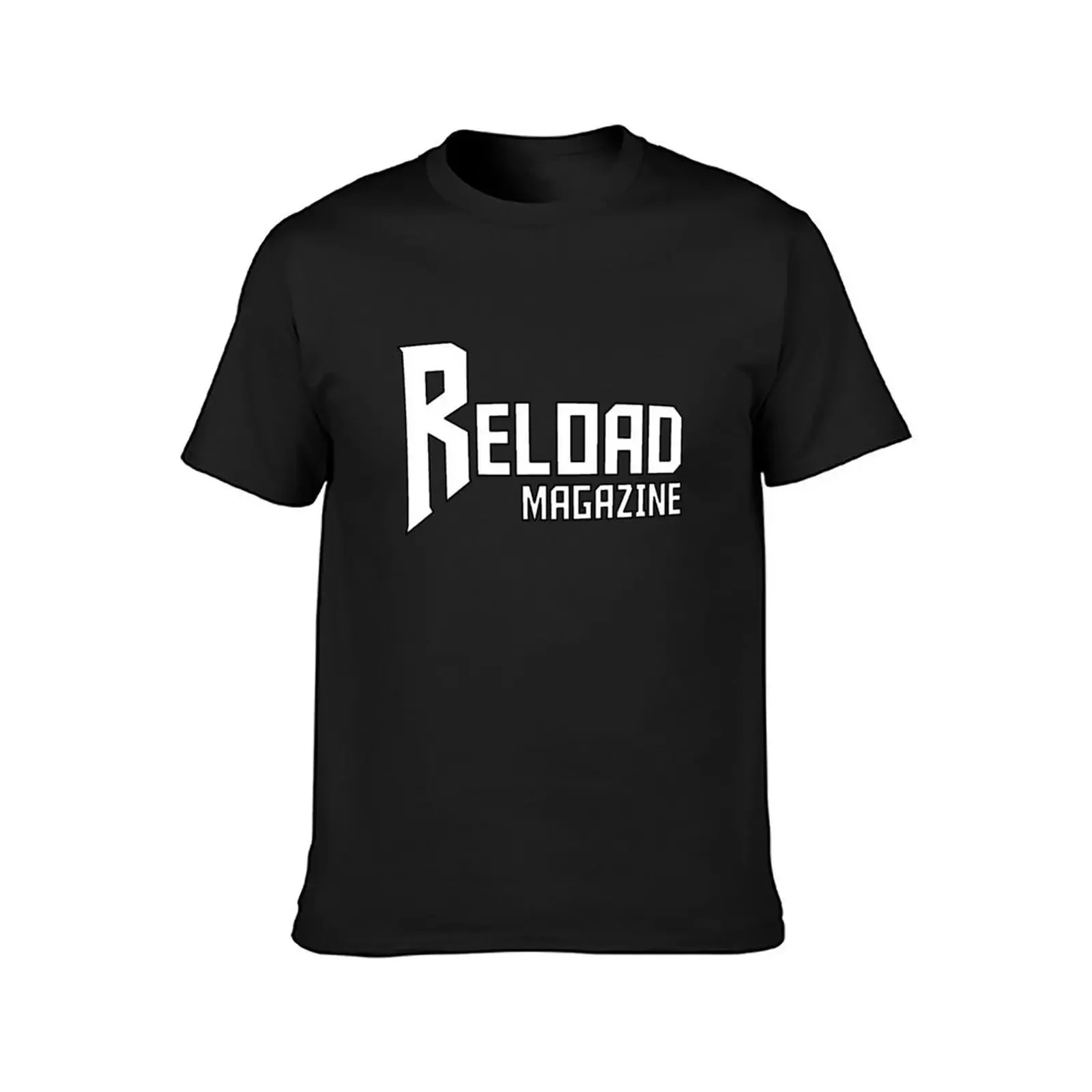 Reload Magazine Logo T-Shirt anime clothes oversizeds vintage clothes luxury clothes men