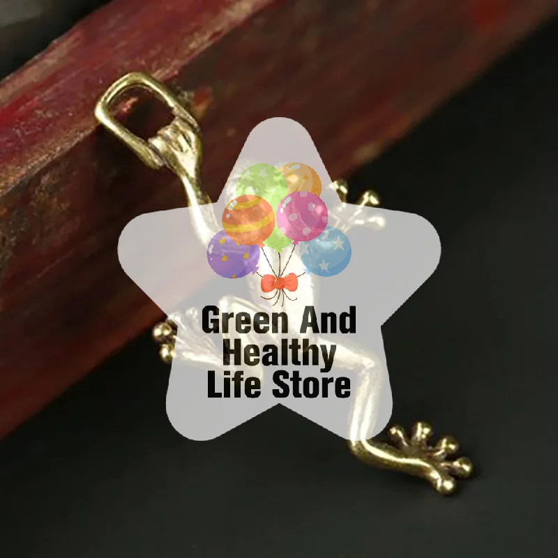 Small Simulation Solid Brass Leaping Frog Statue Keychain Pendant Miniatures Figurines For Home Decor Desktop Car Keychain