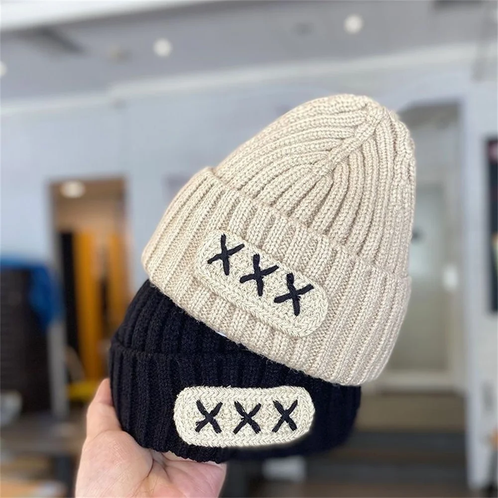 Cappello da bambino carino berretto da lettera lavorato a maglia inverno caldo per bambini ragazza ragazzo cappello berretto berretto da bambino muts per orecchio neonato cappello caldo spesso per bambini
