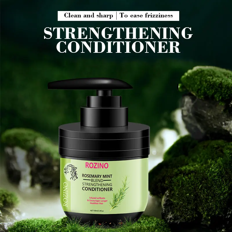 100ml Rosemary Mint Enhanced Leave-In Conditioner To Improve Hair Strength And Brightness, Make Hair Smooth And Smooth, Suitable