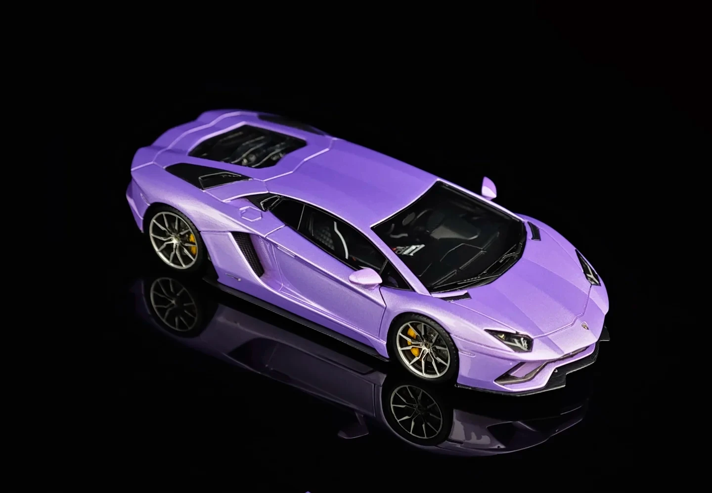 God Wealth 1:64 Lamborghini Aventador LP740-4 Ice Purple إصدار محدود من 99 نموذج سيارات من الراتنج