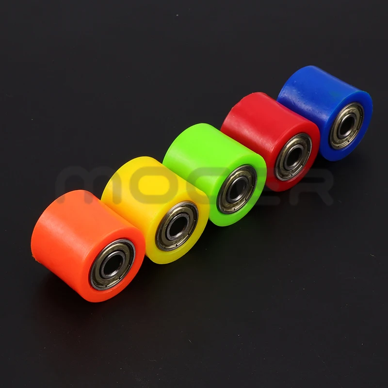 Motorcycle 8mm/10mm Drive Chain Roller Pulley Wheel Slider Tensioner Wheel Guide For Most Of Dirt Pit Bikes ATV Motocross Parts