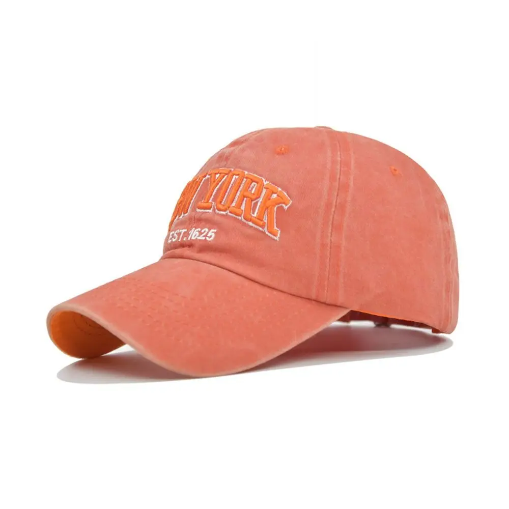 

Fashion Adjustable Vintage New York Embroidery Baseball Caps Baseball Hats Distressed Faded Cap Sunscreen Hats
