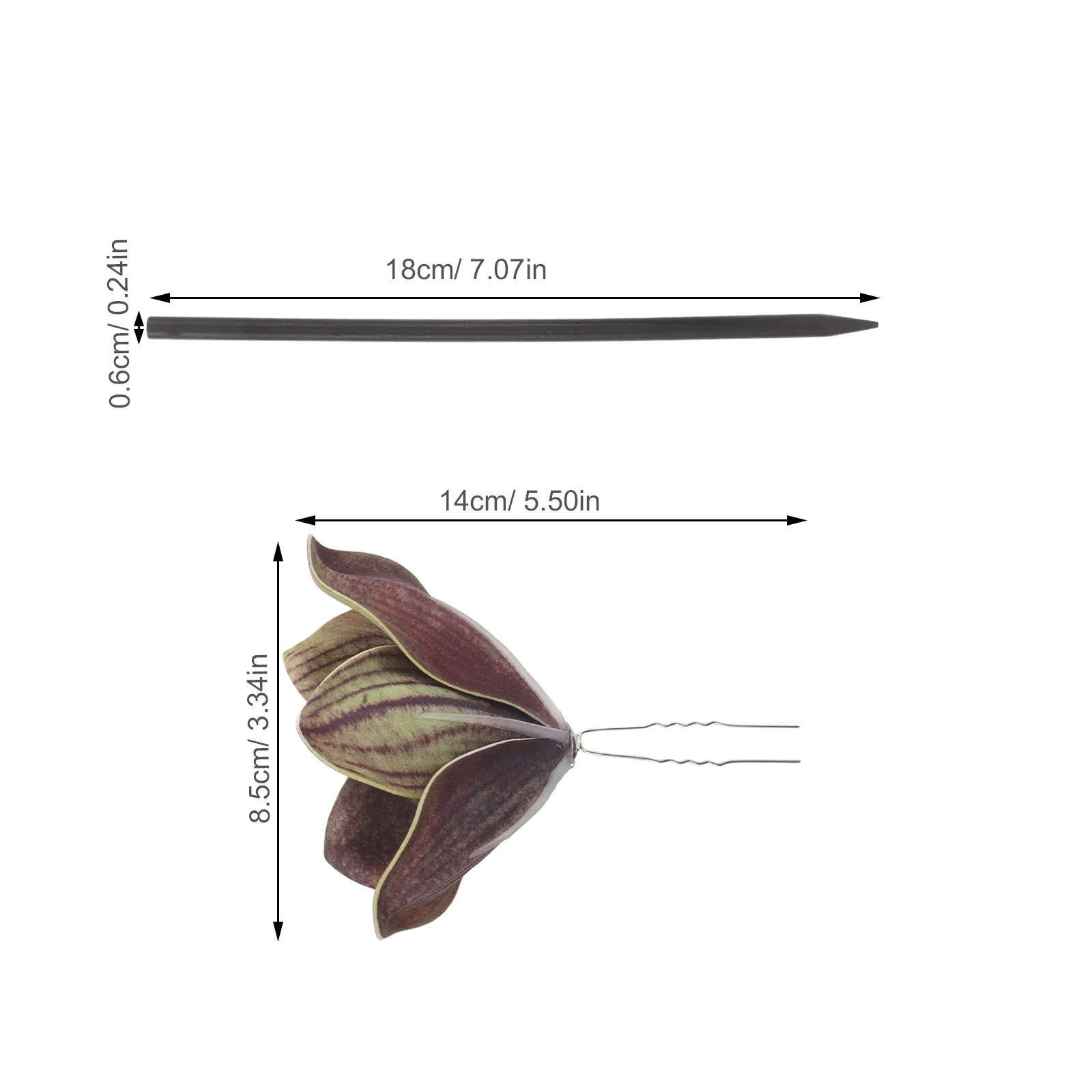 Braut Haar Blumen Blumen Accessoires Orchidee Clips für Haarnadel Hochzeit Dekor Essstäbchen Gabeln