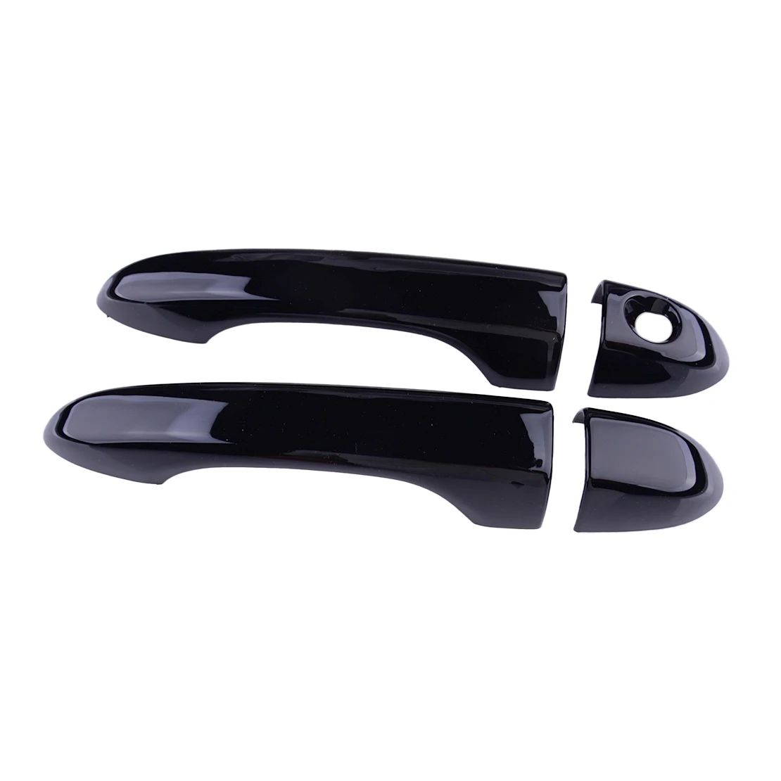 1 Set Gloss Black ABS Exterior Door Handle Cover Trim With 1 Key Hole Fit for Dodge Dart Sedan 2013 2014 2015 2016