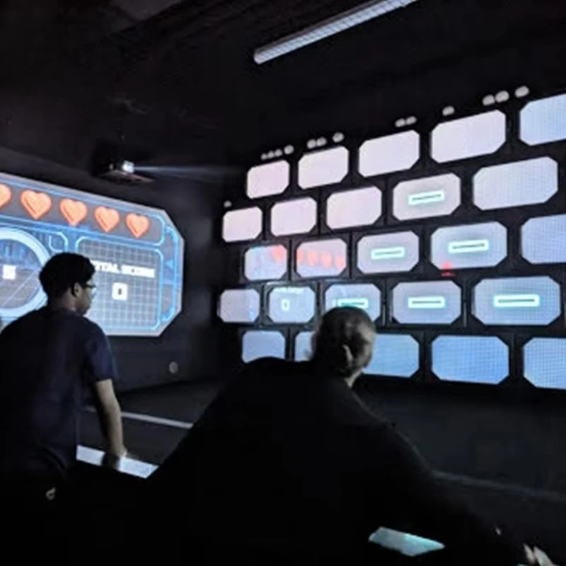 Custom Interactive LED Floor Tile Panel Pressure Sensitive Game Floor Display For Amusement Park view 4