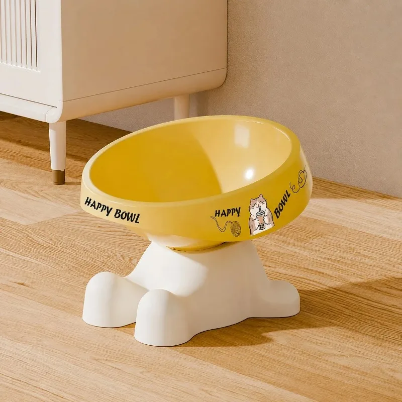 Niedlicher erhöhter Futternapf für Haustiere, erhöhter Nackenschutz, rutschfester Haustiernapf, geeignet für mittelgroße und kleine Hunde und Katzen zum Trinken. – Detail 9