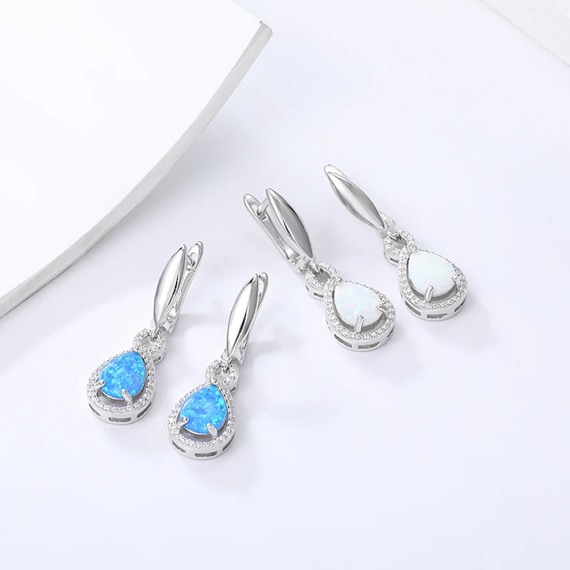 MYOP 2023 Jewelry 925 Silver Opal Earrings Shine With A Gentle And Delicate Aesthetic