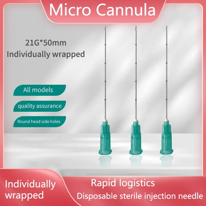 

30pcs 18G/21G/22G/23G/25G/27G/30G Disposable Blunt-tip Cannula Micro Body Piercing Tattoo Needles Cannula Syringe Filler