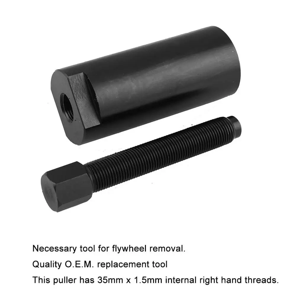 Flywheel Puller Spare Part Stator Removal Tool Magneto Repair Accessory Carbon Steel Black for ATV and 49cc Engine Maintenance