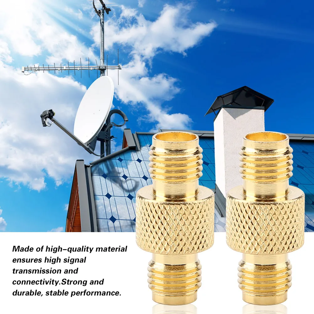 Coaxial Coax Adapter Radio Adapter RF  Female to Female Radio SMA Coaxial Adapter Two way Head Coupling Connector