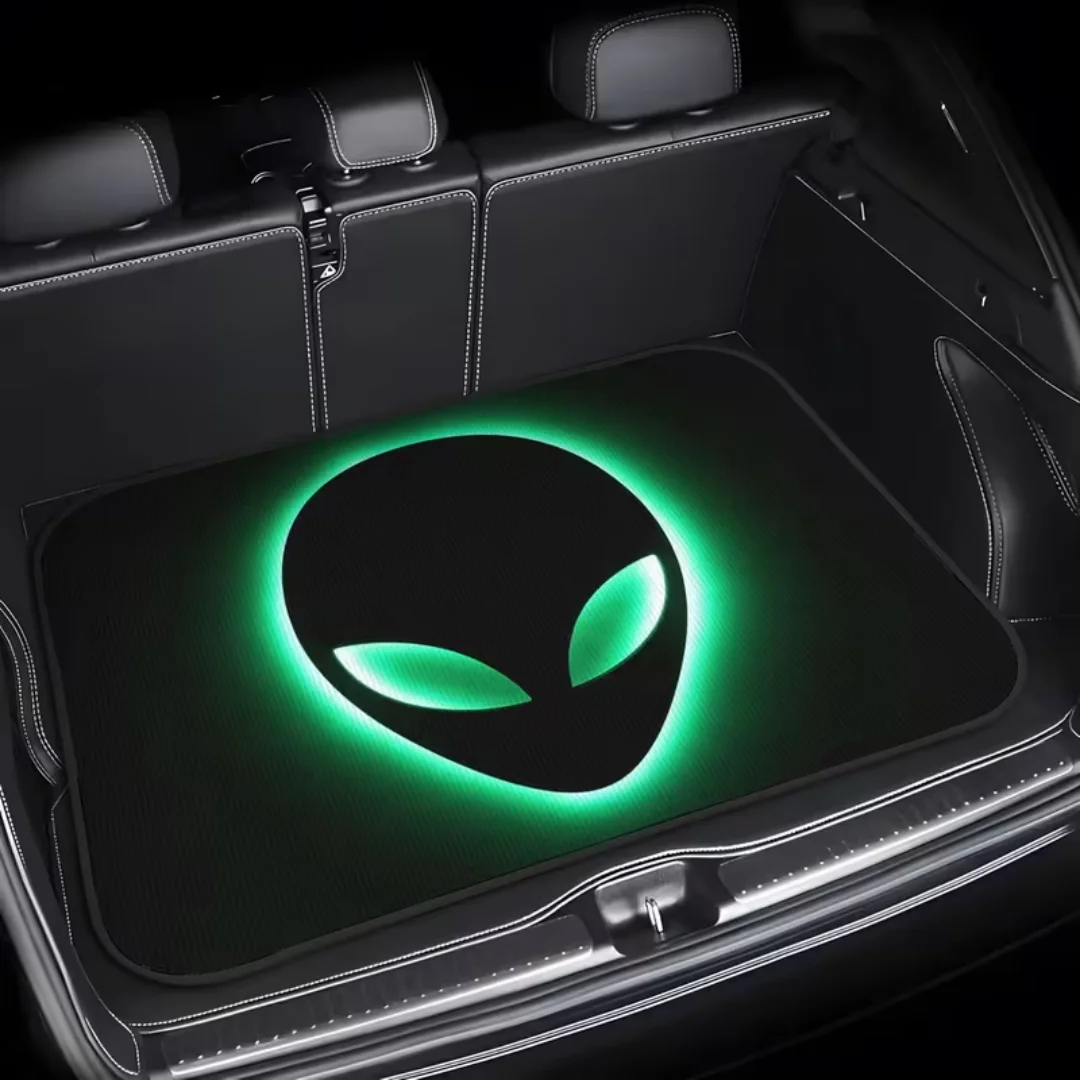 Travel Accessories In Store - 1개입, 야광 녹색 외계인 디자인 트렁크