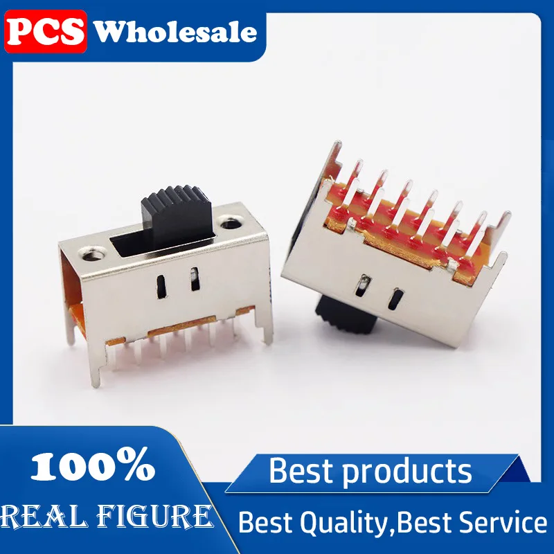 SS-42H11 Toggle switch Power amplifier Sliding switch Radio recorder switching switch Double row two gear 12pin handle height 12