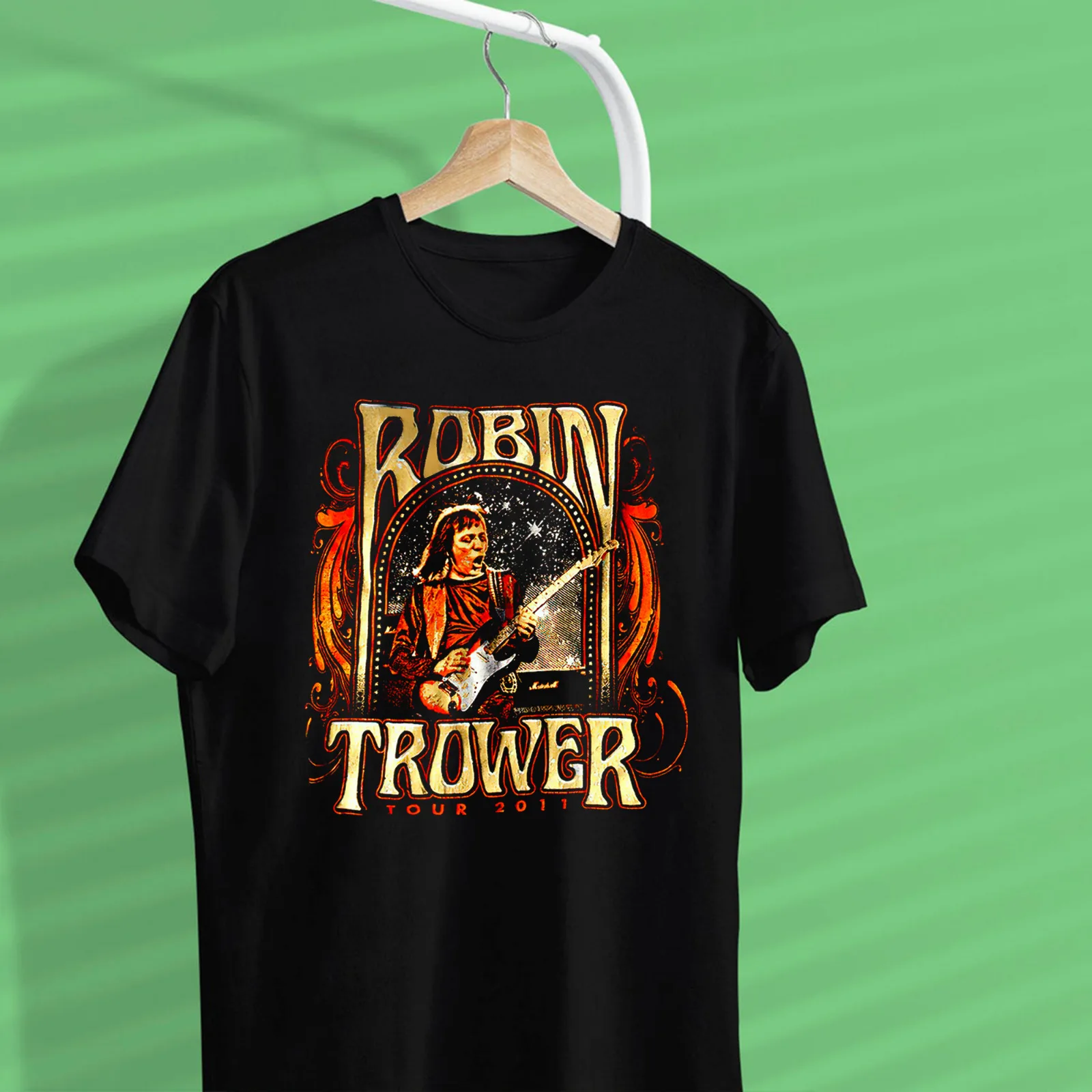 Robin Trower Singer T Shirt black Size S M L 234XL Cotton EE295