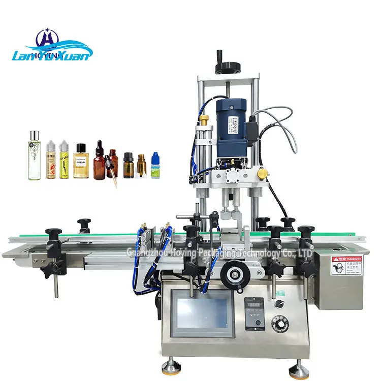 Small Automatic Conveyor Desktop 10ml Pippete Dropper Capping Machine Capper