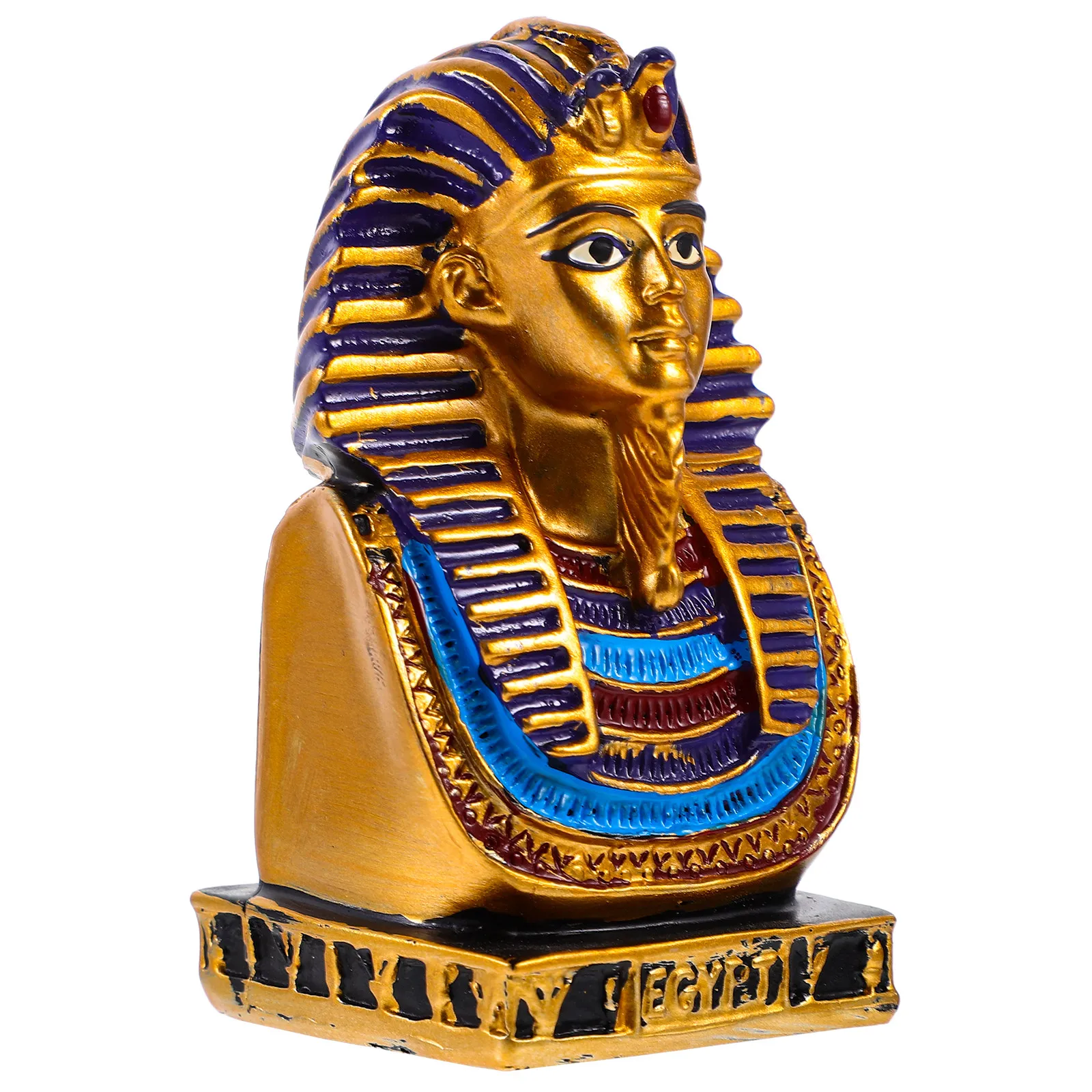Egyptian Pharaoh Statue Resin Sculpture Home Decor Desktop Ornament Artistic Ancient Egypt Theme Room Decoration Gift