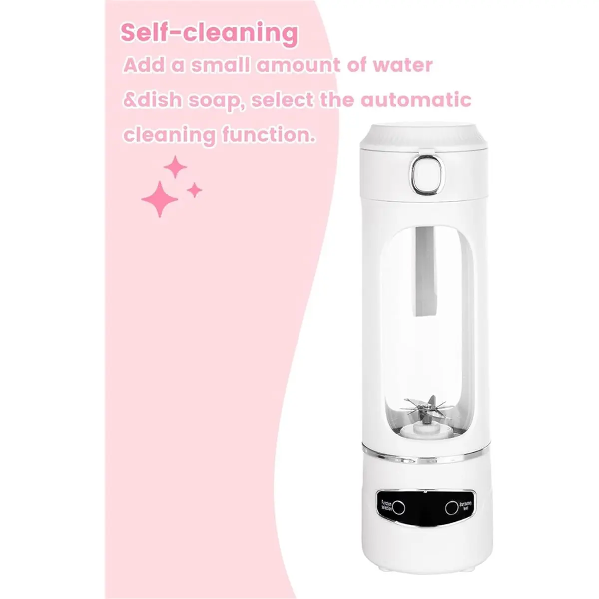 [Vend for]Personal Portable Blender - Smoothies & Shakes - 20Oz/600ml Large Capacity High Power Cordless Blender (White)