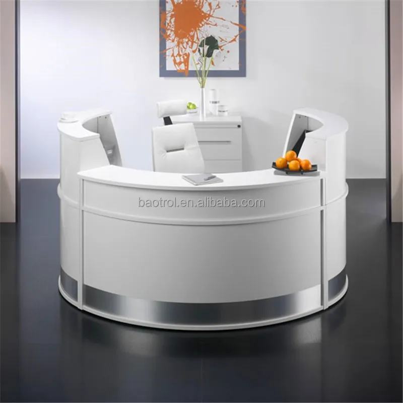 

Customized.2016 Build a Round Reception Desk,high Glossy White Reception Desk