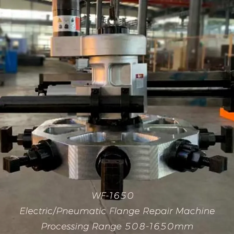 Versatile WF-610 Portable Flange Facing Machine 50-610mm Cold Cutting Pipe End Prep for Wind Farm Professional Repair