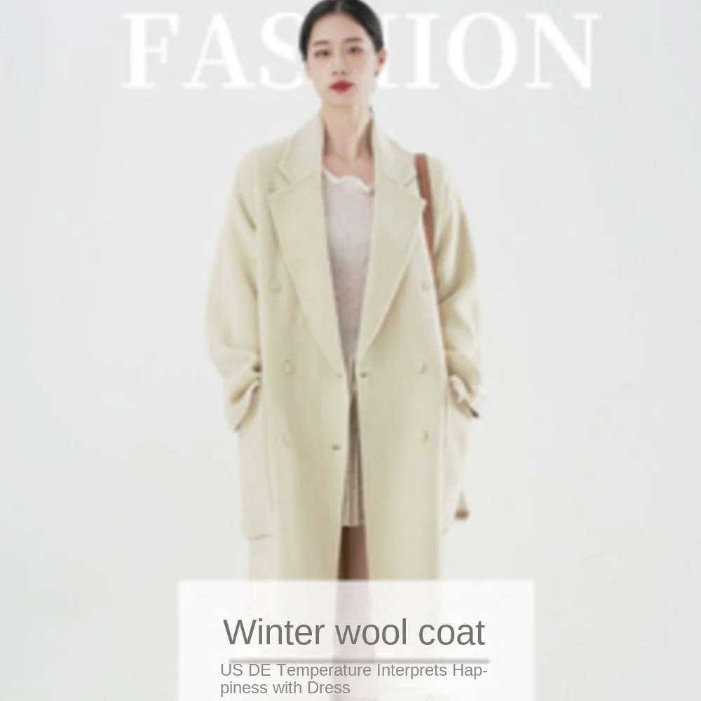 B-TOTO Woolen Jacket Short Style Suitable For Autumn Winter Suits Simple Atmospheric Comfortable And Beautiful With A Good Fit