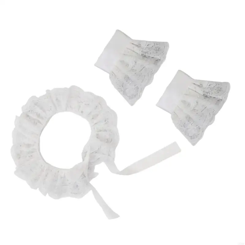 Accessori per polso da polso in finto colletto anime Women Cosplay Tema Event Eventing Y166