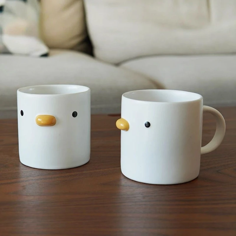 400ml Mug Ceramic Chick Coffee Mug кружка Ceramic Milk Mug Juice Handgrip Office Water Cup tazas Kitchen Party Drinking Tools