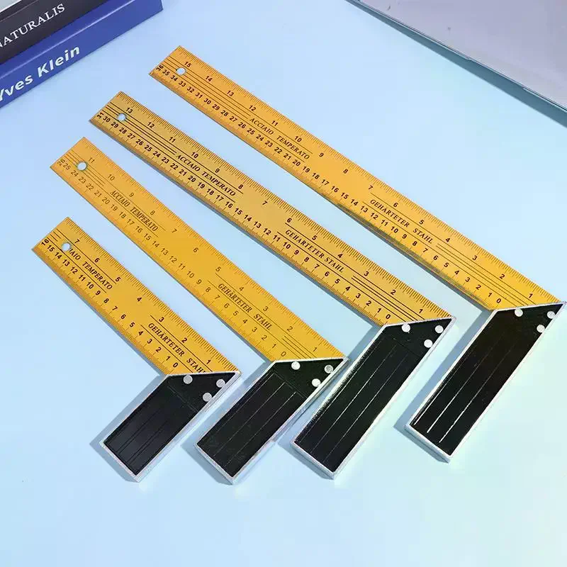 L-shaped High Precision Scale Multifunctional Corner Ruler Metal Carpentry Squares For Woodworking Building And Framing Design