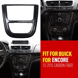 Carbon Fiber Console CD Button Frame Control Panel Cover For Buick For Encore 2013 2014 2015 CD Button Frame