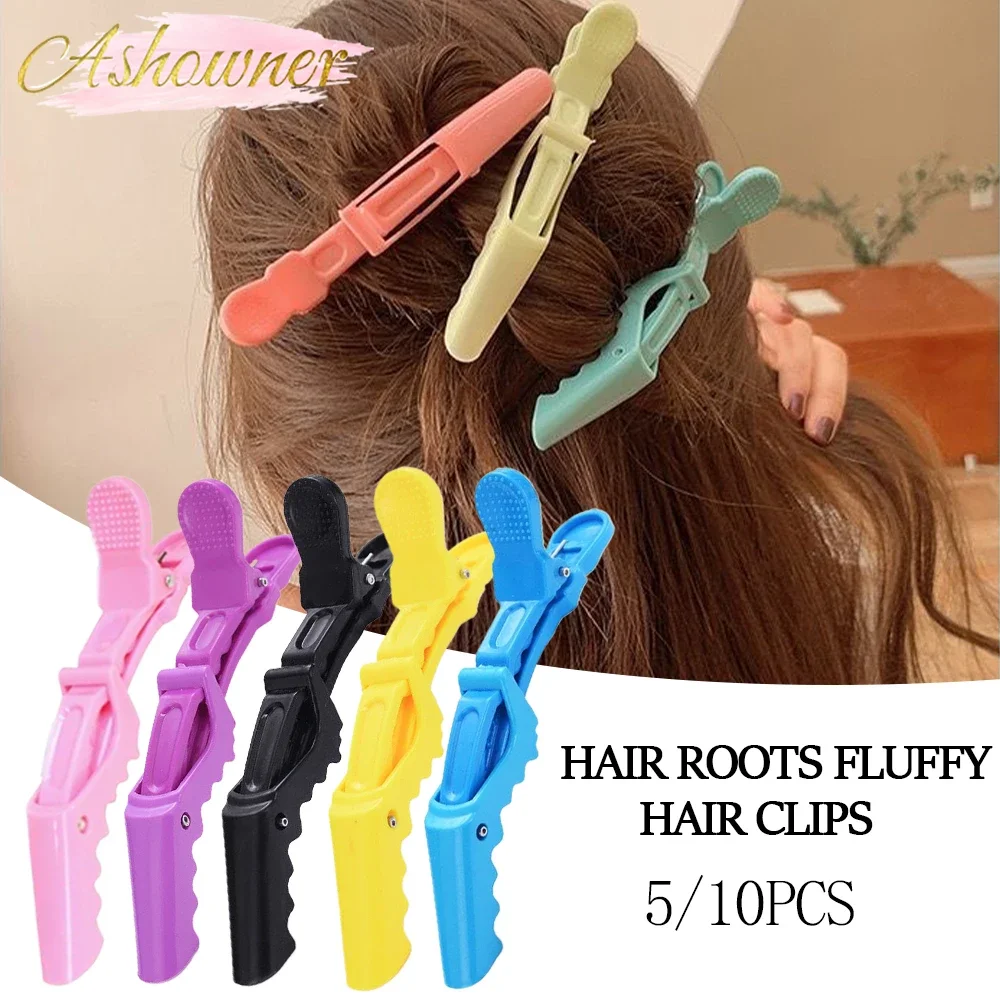 

5/10Pc Colorful Alligator Hair Clips Clamps Hairdressing Professional Salon Hair Grip Crocodile Hairpins Hair Barber Accessories