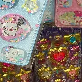 1 시트 Sanrio 3D 쉐이크 스티커 DIY 노트 앨범 일기 핸드북 장식 학교 학생 문구 용 귀여운 애니메이션 카와이