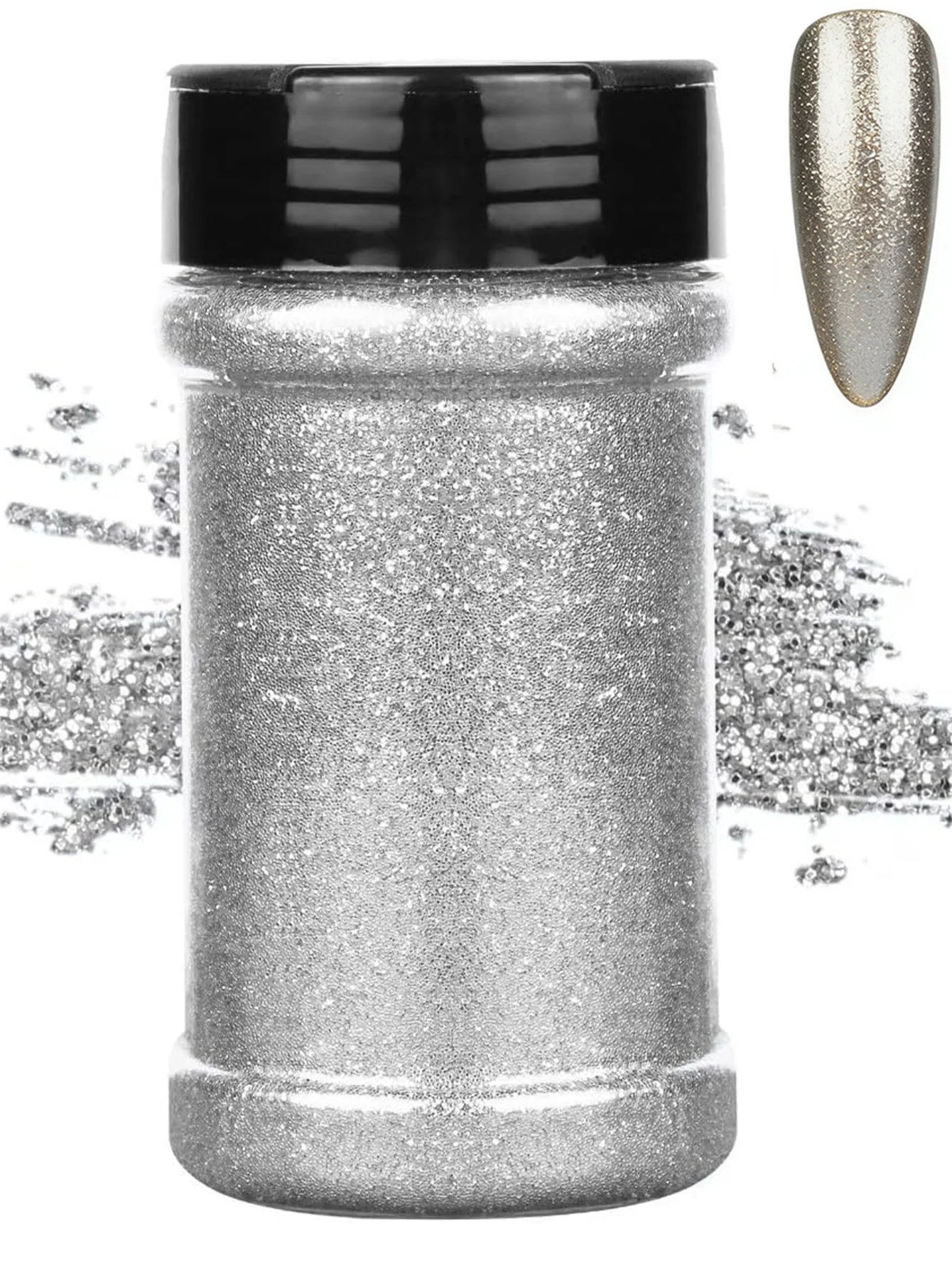 Feiner irisierender Glitzer für Bastelarbeiten | 1/128" Halloween, PET-Flocken, Bastel-Pailletten, Epoxid-Chips für Kürbisse, Epoxidharz, Nägel, Gel – Detail 17