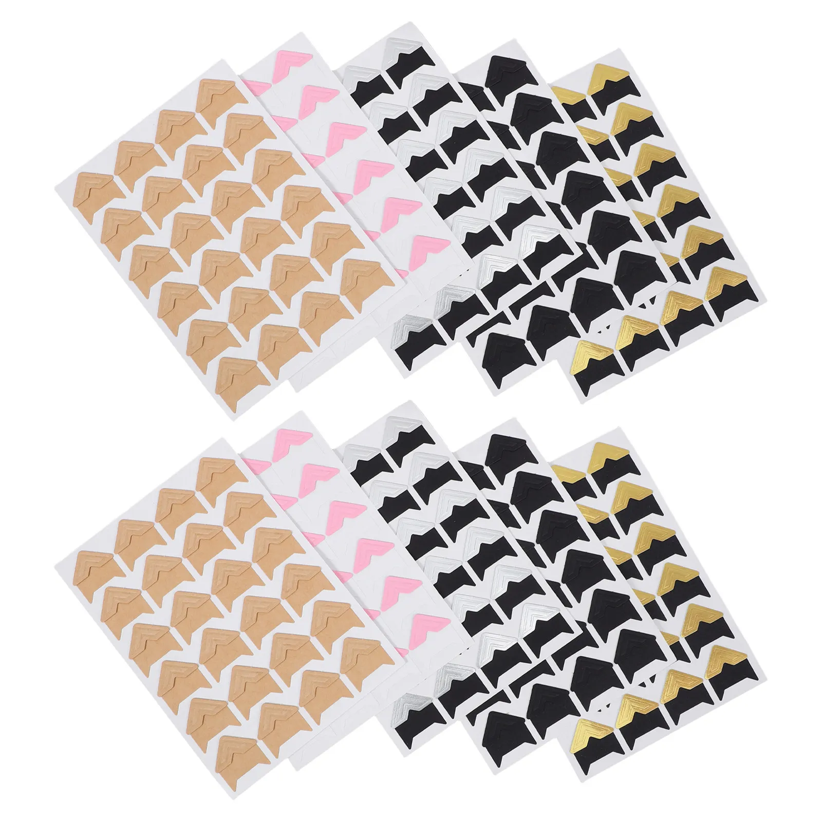 240pcs Self-Adhesive Paper Photo Corners for Scrapbooking – Protective Decorative Corner Covers