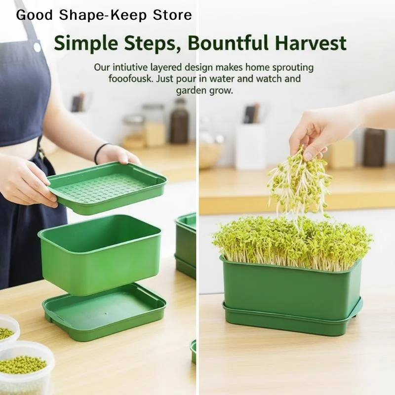 dailyMulti-Use Hydroponic Peanut Tray Soilless Sprouter for Modern Home GardensDaily products