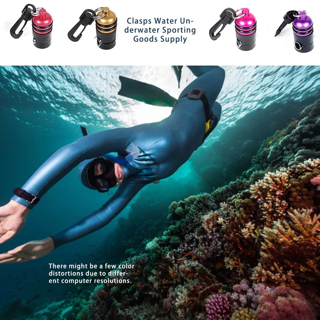 Gancho de buceo, instalación rápida, Clip de desmontaje, cierre de larga duración, reemplazo para snorkel, buceo libre