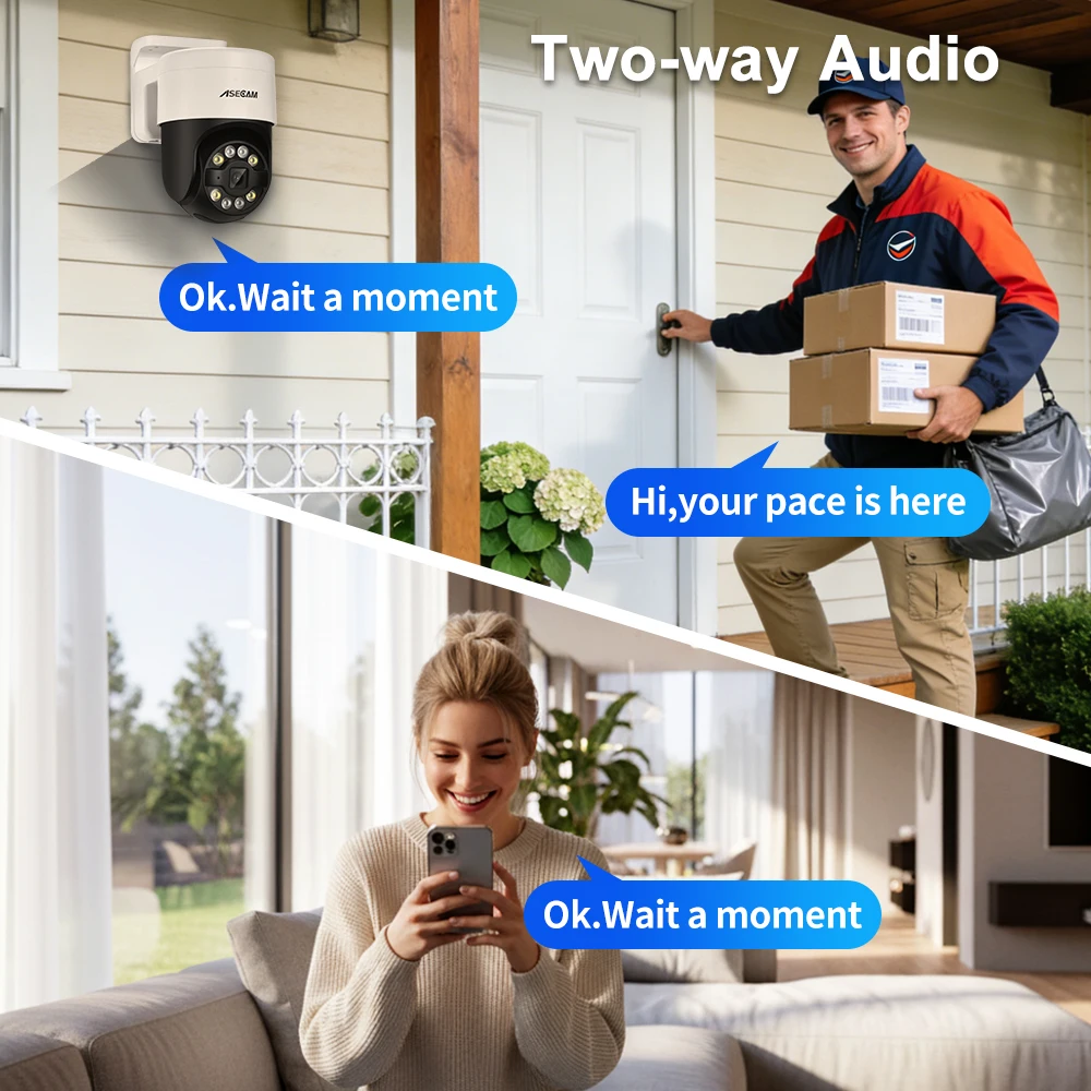 8MP 4K Face Detection Security PTZ IP Camera System Audio POE NVR Kit CCTV Humanoid Outdoor Home Video Surveillance Xmeye