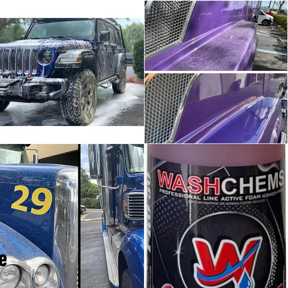 

ash Chems Pro 50 Touchless Car ash Detergent Soap Concentrate (32 oz) No Brushing, Commercial Grade Professional Auto Foam Clean