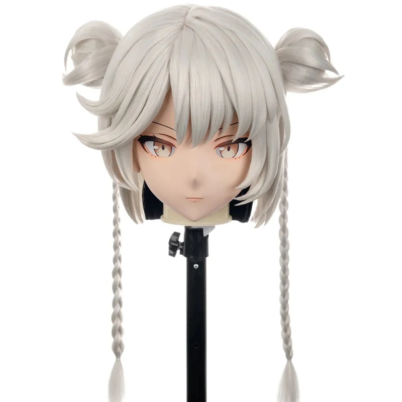 (MEO52) Customize Handmade Full Head Lockable Crossdress Male to Female Japanese Cartoon Anime Game Character Kigurumi Mask