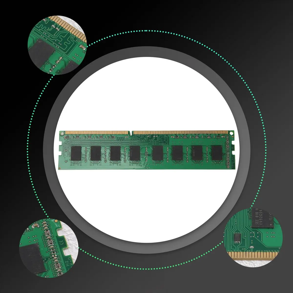ABAN DDR3 4G RAM Memory 1333Mhz 240 Pins Desktop Memory PC3-10600 DIMM RAM Memoria for Dedicated Memory